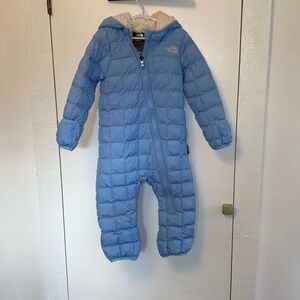 NORTH FACE Baby ThermoBall Insulated One Piece  Snowsuit Coat, Size 18-24 Months